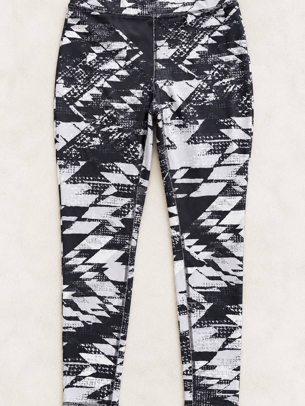 Mossimo Supply Co Black White Abstract Print Leggings XS